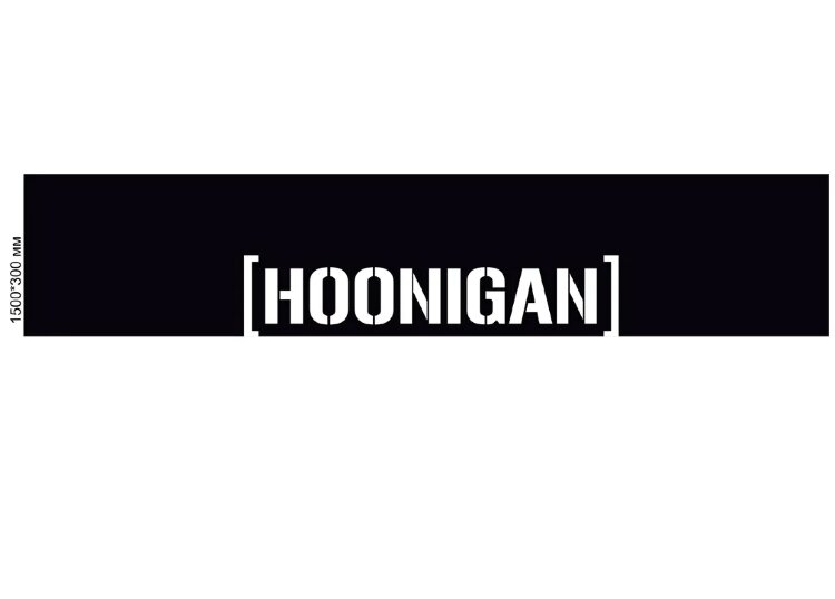 Наклейка Hoonigan, на лобовое стекло