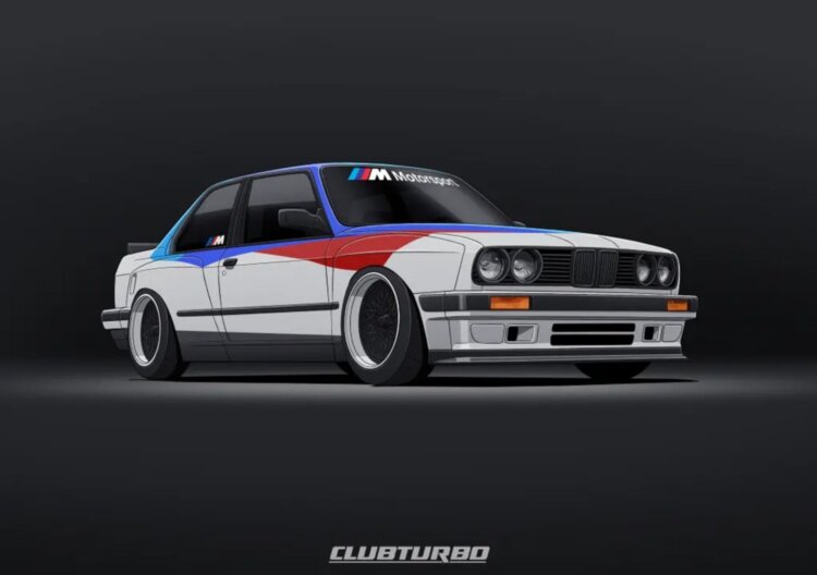 Постер BMW 3 E30