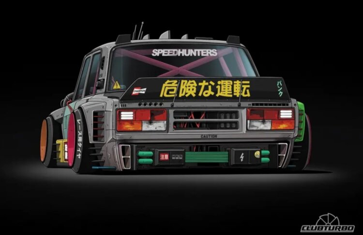 Постер Lada 2107 Back to the future