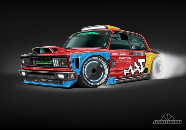 Постер Lada 2105 Drift